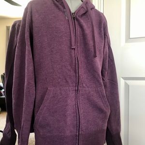 Reebok Purple Zip Up Hoodie